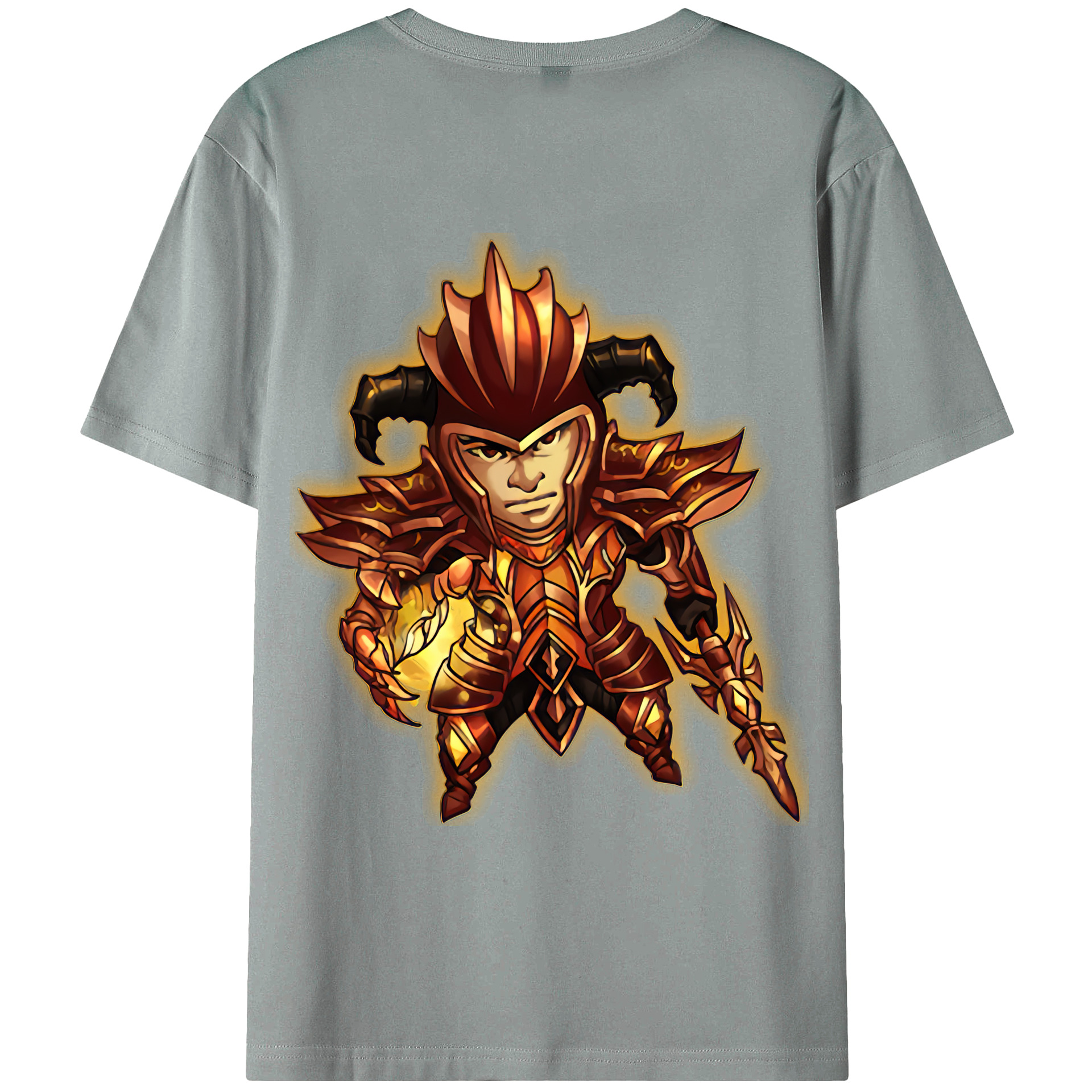 （画像用） リーグ・オブ・レジェンド League of Legends LOL 綿100％ メンズ半袖Tシャツ（バックプリント） 通気性